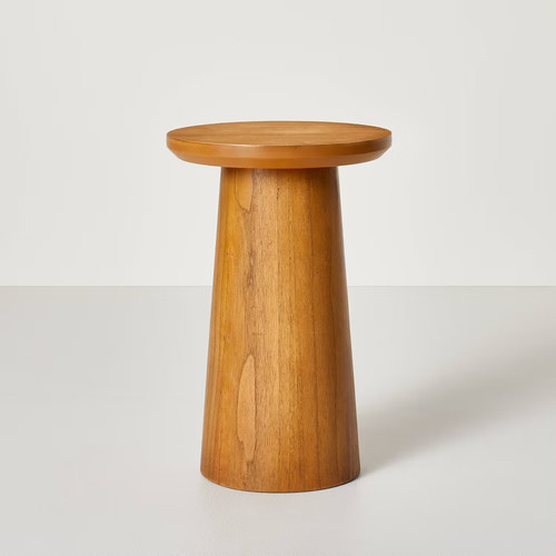 Wooden round pedestal - round,