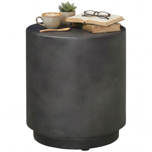 Accent table with concrete - accent,