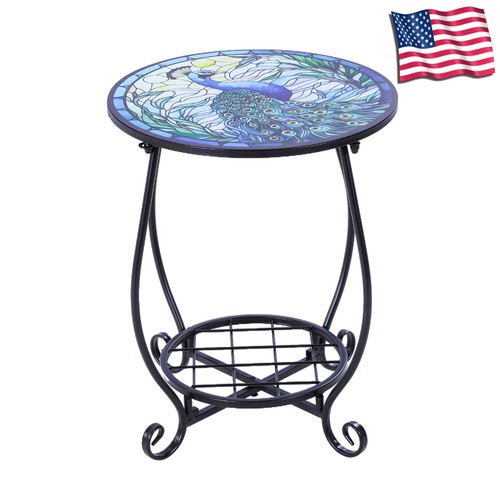 Outdoor side table round - side,