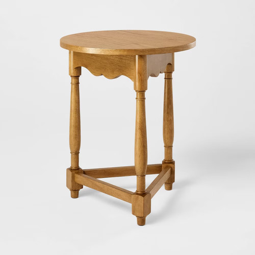 Scalloped side table light - side,