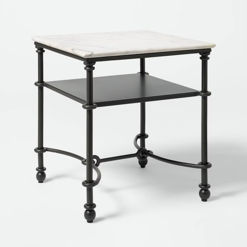 Metal and marble - metal,