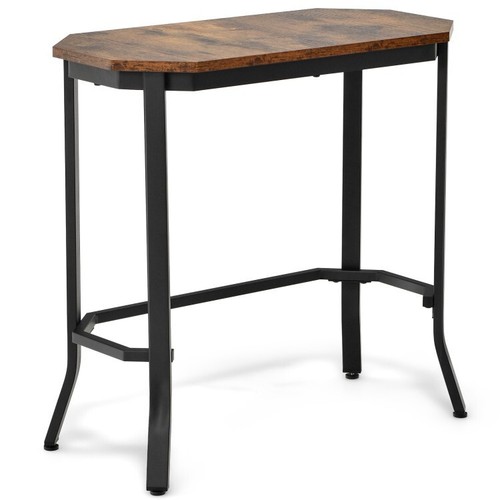 Narrow end table accent steel - table,