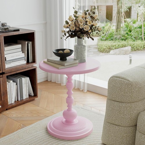 Round side table - table, small