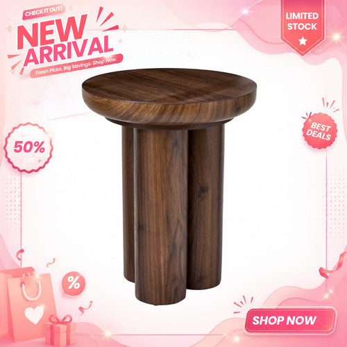 New walnut finish - end, table