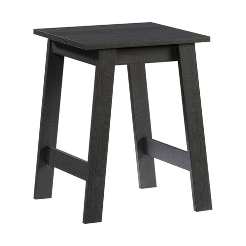 Black wood grain - black, side
