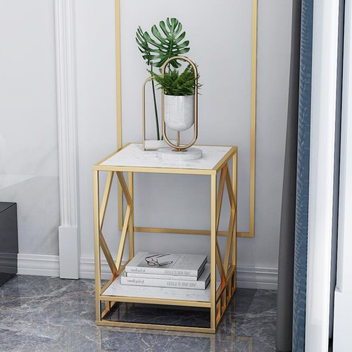 Tier side table marble - tier,
