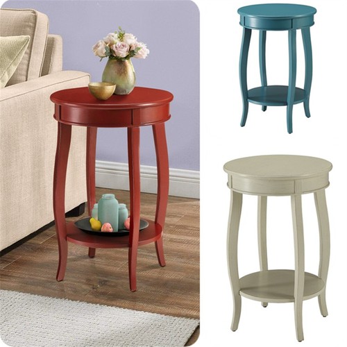 Round side table - side, with