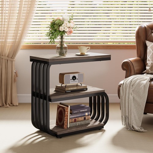 Industrial small end table - industrial, 3