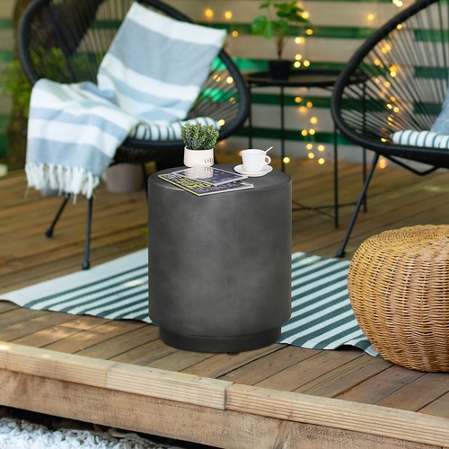 Accent table with concrete - table,