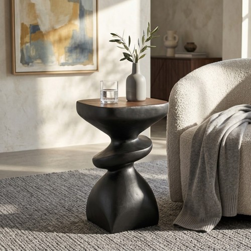 Side table mgo - side, black