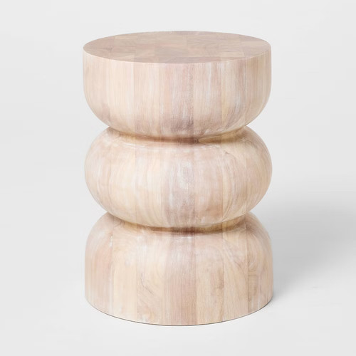 Side table white wash - wash,